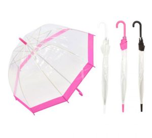 Rib Transparent Kids Umbrella 58cm