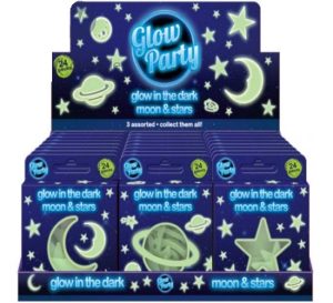Glow Party Glow In The Dark Moon & Stars