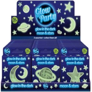 Glow Party Glow In The Dark Moon & Stars