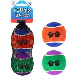 World Of Pets Dog Tennis Balls 6.5cm Pack of 2