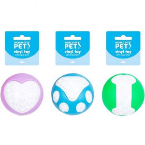 World Of Pets Squeaky Vinyl Dog Toy 8cm