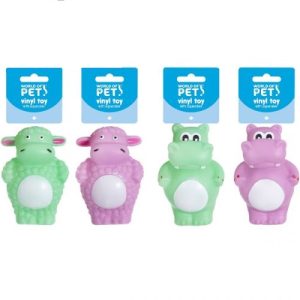 World Of Pets Squeaky Vinyl Animal Dog Toy 12cm