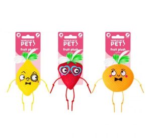 World Of Pets Catnip Crinkle Mesh Fruit Cat Toy