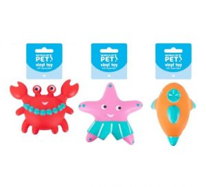 World Of Pets Squeaky Vinyl Sea Animal Dog Toy