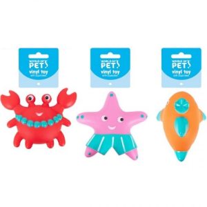 World Of Pets Squeaky Vinyl Sea Animal Dog Toy
