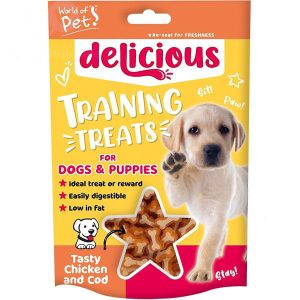 World Of Pets Chicken & Cod Training Dog Treats 75g