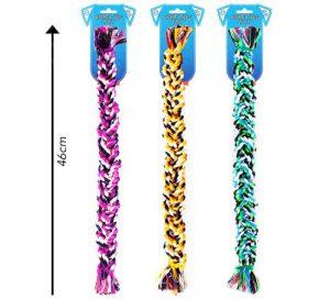 World Of Pets Braided Rope Tug Dog Toy 46cm