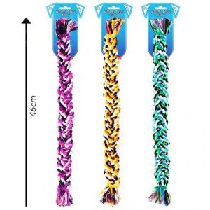 World Of Pets Braided Rope Tug Dog Toy 46cm