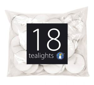 Waxworks Unscented Tea Light Candles 10g Pack Of 18
