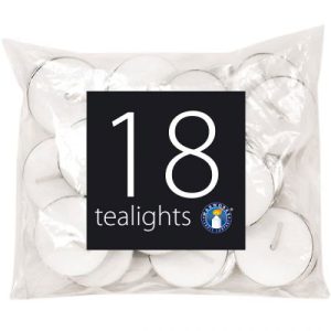 Waxworks Unscented Tea Light Candles 10g Pack Of 18