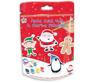 Kids Create Make Your Own Festive Figurines Pack Of 4
