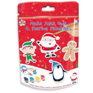 Kids Create Make Your Own Festive Figurines Pack Of 4