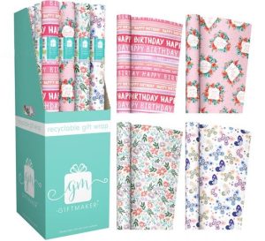 Giftmaker Female Birthday Recyclable Gift Wrap