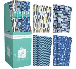 Giftmaker Male Mix Recyclable Gift Wrap 3m 4