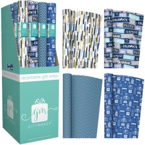 Giftmaker Male Mix Recyclable Gift Wrap 3m 4