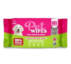Tidy Tales Biodegradable Pet Wipes Pack of 60