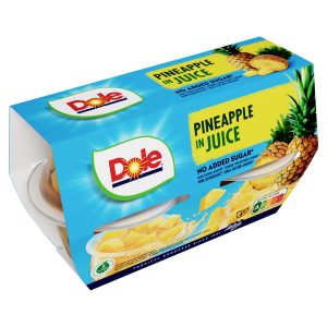 Dole Pineapple Chunks in Juice 4x113g