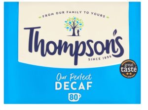 Thompsons 80 Decaf Tea Bags 250g