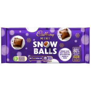 Cadbury Mini Snowballs Bar 110g