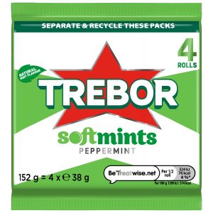 Trebor Softmints Peppermint 4 Rolls 152g
