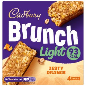 Cadbury Brunch Light Orange Cereal Bar Pack Of 4 104g
