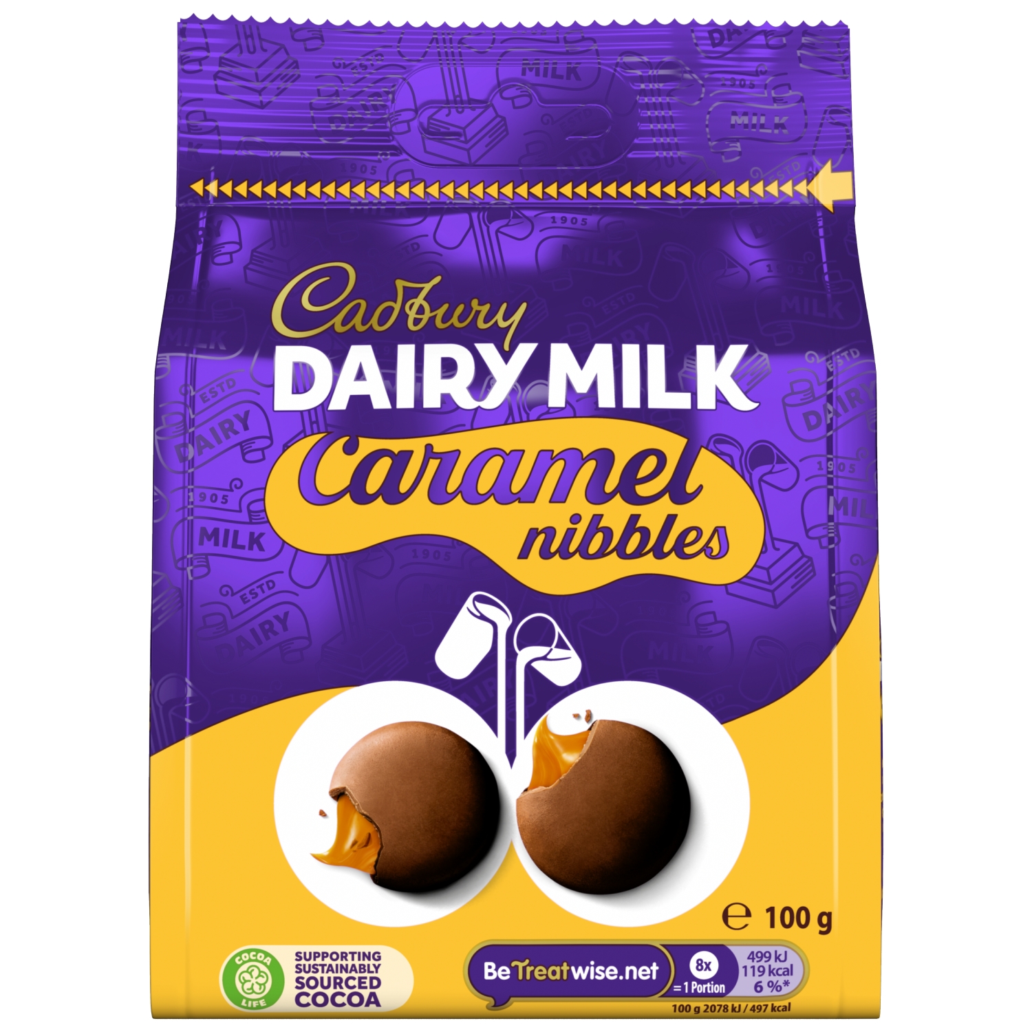 Cadbury Dairy Milk Caramel Nibbles 100g