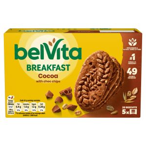 Belvita Breakfast Cocoa with Choc Chips Pack Of 5 225g