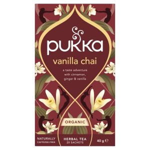 Pukka Vanilla Chai 20 Herbal Tea Sachets 40g