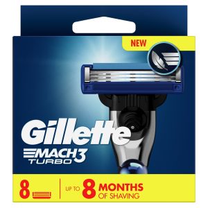 Gillette Mach 3 Turbo Blades Pack Of 8