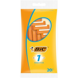 Bic 1 Sensitive Disposable Mens Razor Pack Of 20
