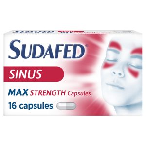 Sudafed Max Strength Sinus Capsules Pack Of 16