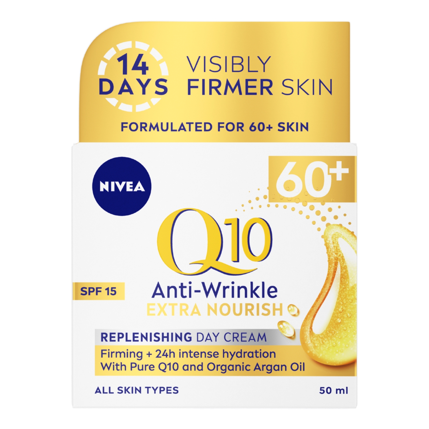 Nivea Q10 Power Anti-Wrinkle 60+ Day Cream 50ml