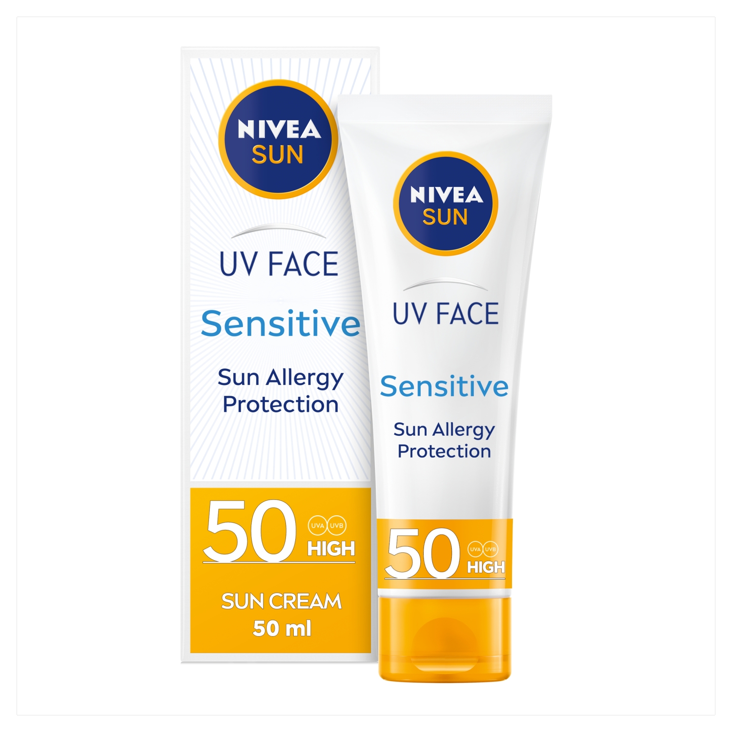 Nivea Sun Uv Face Soothing Sensitive 50 Sun Lotion 50ml