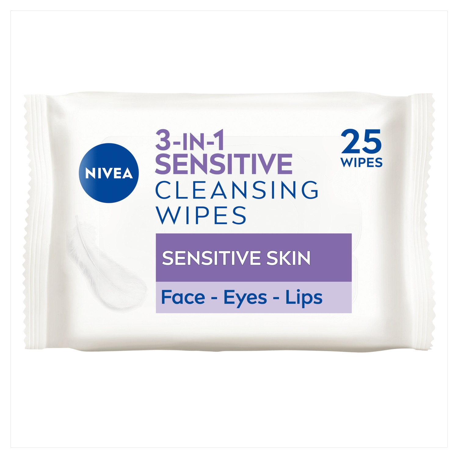 Nivea Biodegradable Cleansing Wipes For Sensitive Skin 25s
