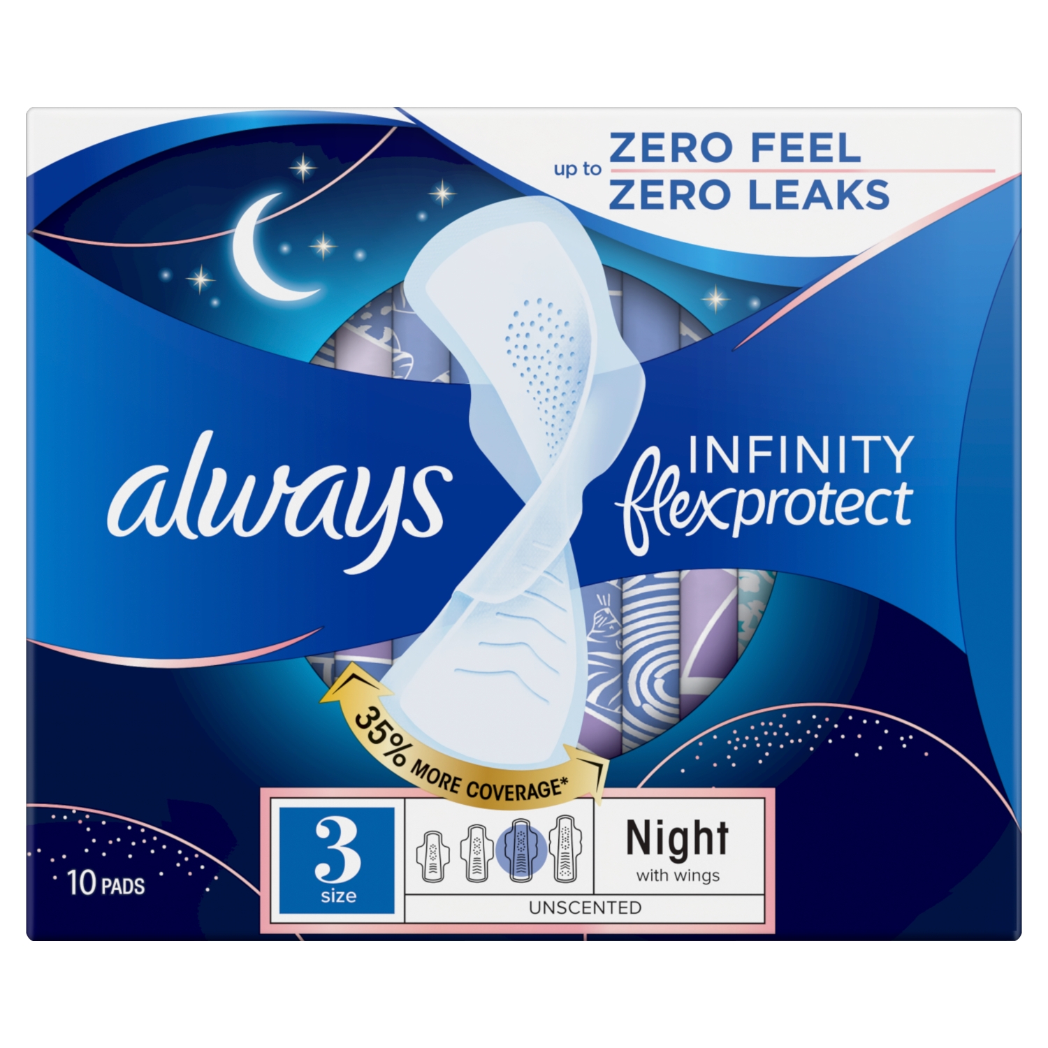 Always Infinity Night Pads Pack Of 10
