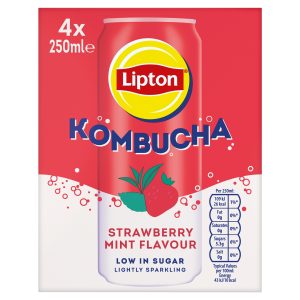 Lipton Kombucha Strawberry Mint 4 x 250ml