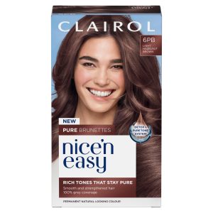 Clairol NiceN Easy Pure Brunettes Hair Dye Light Hazelnut Brown 6PB