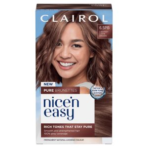 Clairol NiceN Easy Pure Brunettes Hair Dye Lightest Latte Brown 6.5PB