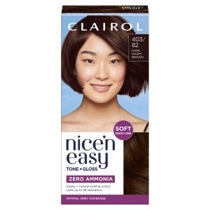Clairol NiceN Easy Tone & Gloss Semi Permanent 403/82 Dark Warm Brown