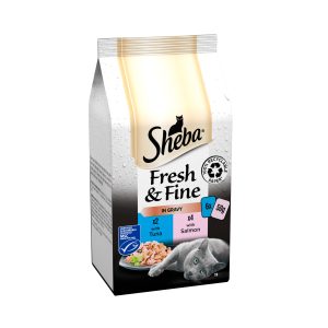 Sheba Fresh & Fine In Gravy With Salmon With Tuna 6 X 50g