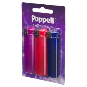 Poppell Electronic Lighter Pack Of 3