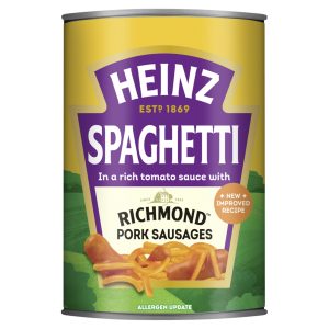 Heinz Spaghetti & Sausages Richmond 400g
