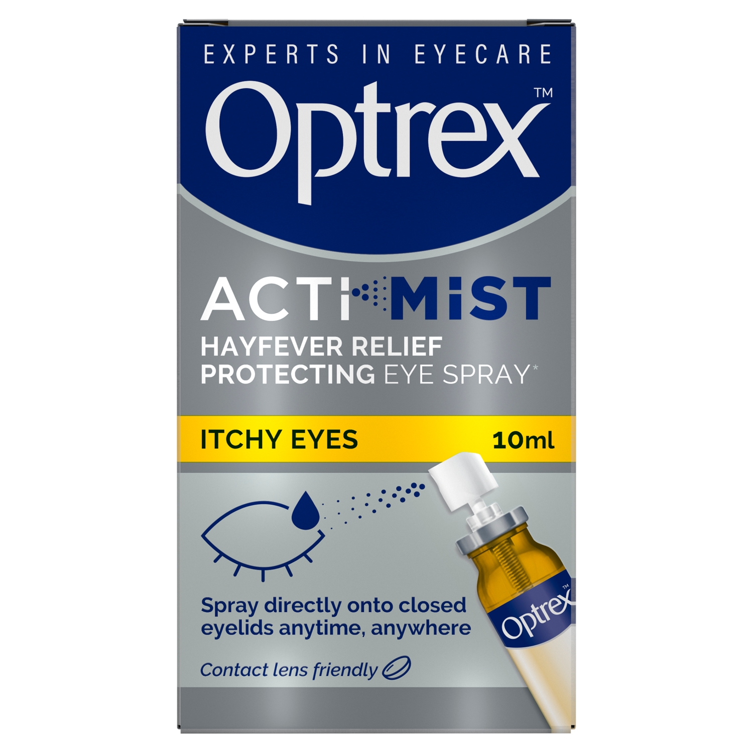 Optrex Actimist 2in1 Eye Spray for Itchy + Watery Eyes 10ml