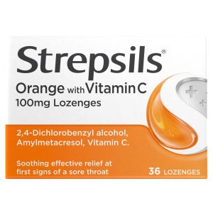 Strepsils Orange Vitamin C Pack Of 36