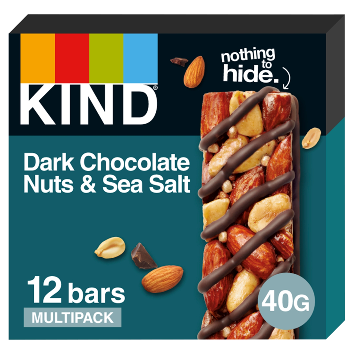 Kind Nuts & Spices Dark Chocolate Nuts & Sea Salt 40g