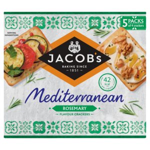 Jacobs Mediterranean Rosemary Crackers Pack Of 5 190g