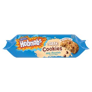 Mcvities Hobnobs Biscuits Oaty Cookies Milk Chocolate 155g