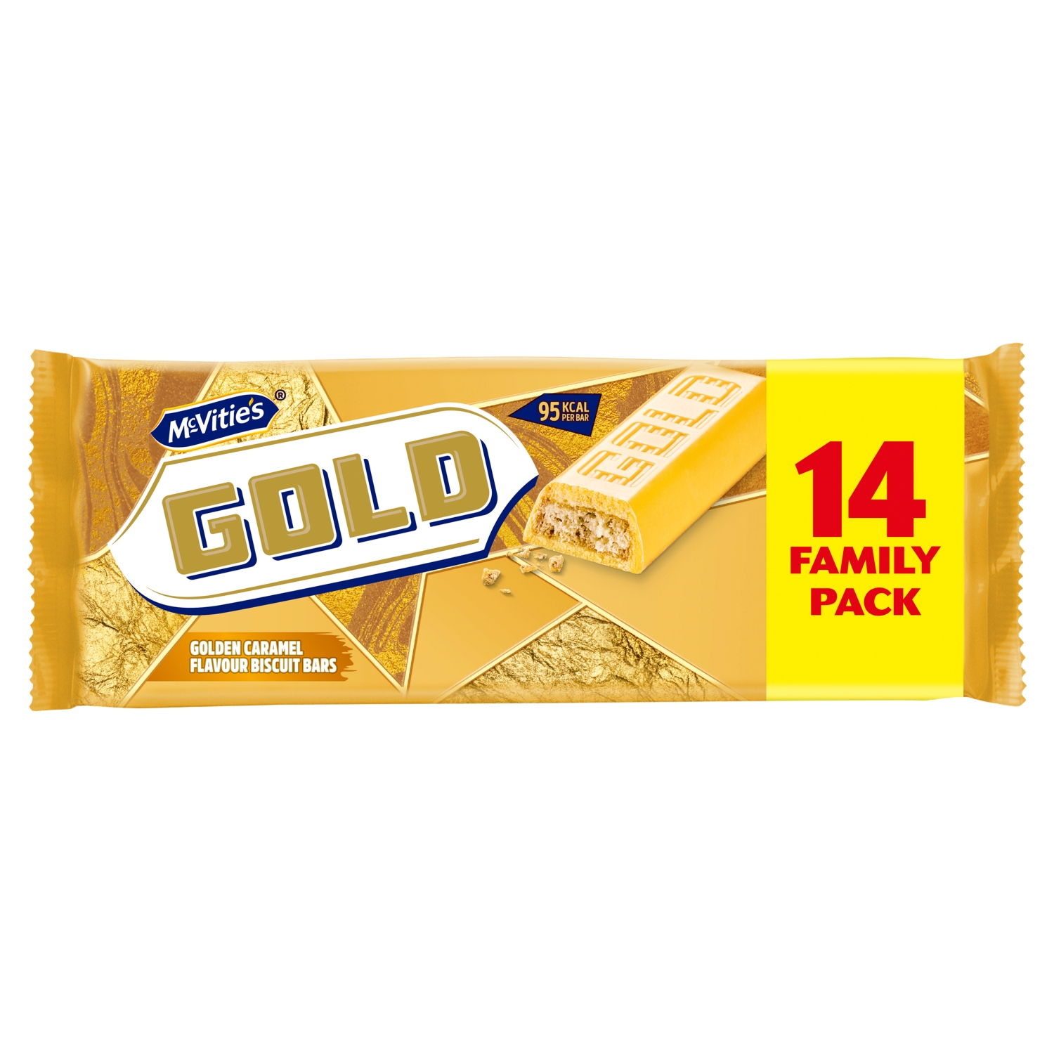McVities Gold Bars Twin Pack Pack Of 14 256g