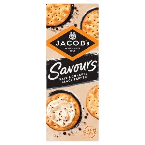 Jacobs Savours Salt & Cracked Black Pepper Bakes 200g