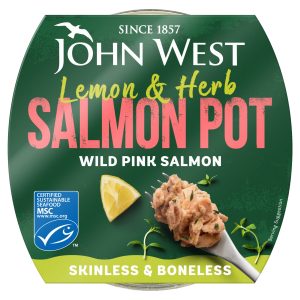 John West Msc Salmon Fridgepot Lemon & Herb 80g